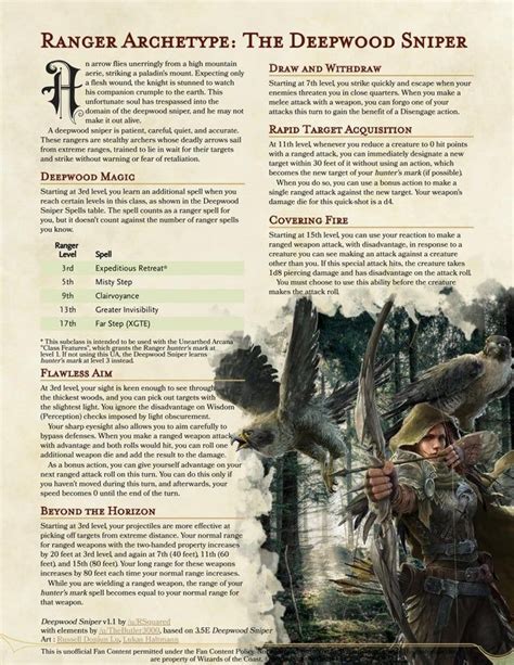 5e sniper build.